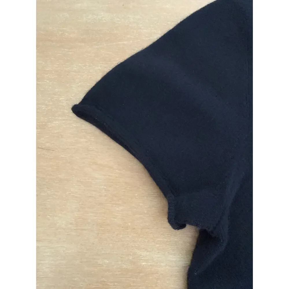 J. crew 100% Cashmere Women’s Medium Short Sleeve sweater Black